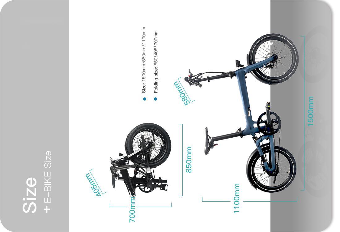 Opvouwbare elektrische fiets LCE-XO-5