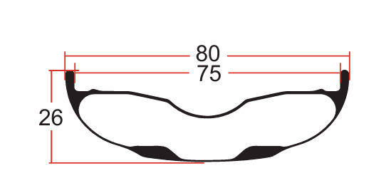 F26-80 tekening met dikke velgen